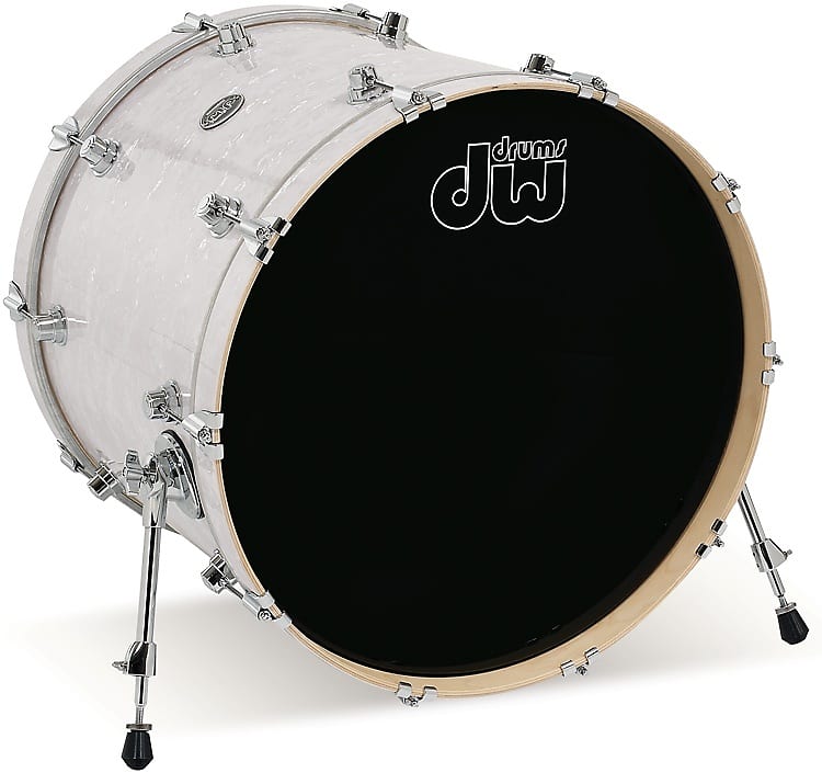 DW Performance Series Bass Drum - 16 x 20 inch - White Marine FinishPly image 1