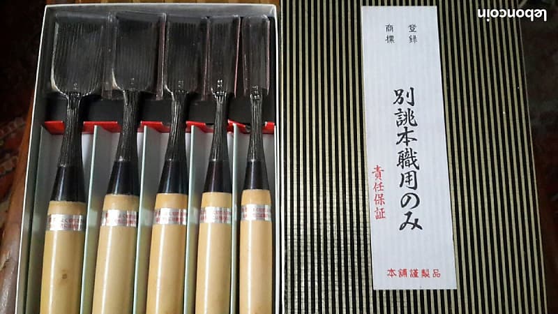 SET OF MOKUME WOODWORKING CHISELS FOR LUTHIERS HIGH QUALITY FOR LUTHERY FROM TASAI FAM MADE IN JAPAN image 1