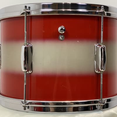 Slingerland 22/13/15/5x14" 60's Swingster/Stage Band Drum Set - Red/Silver Duco image 10