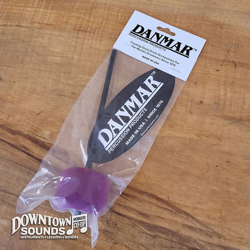 Danmar Color Kick Purple Felt Bass Drum Beater Reverb