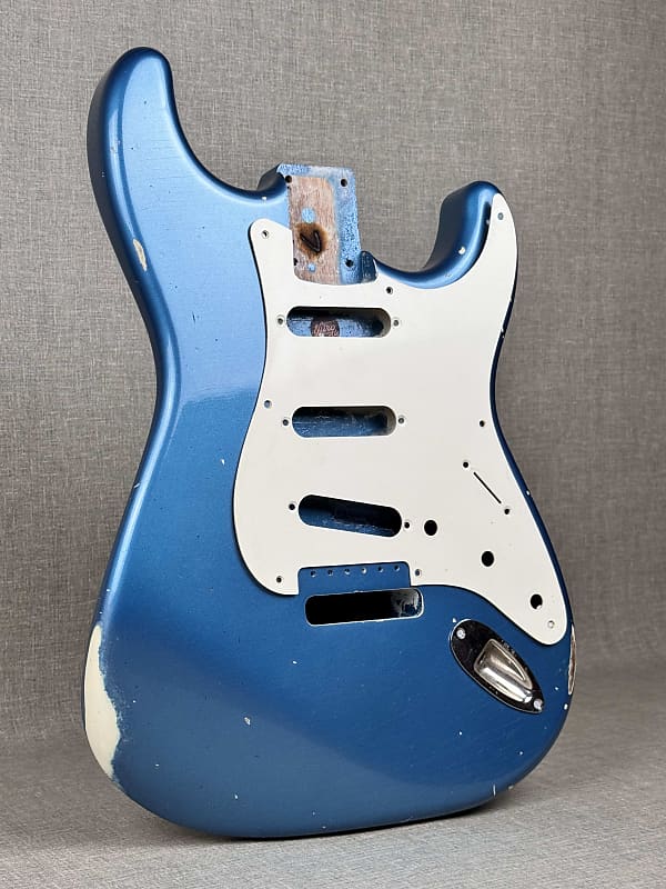 Lake Placid Blue Nitro Finish Guitar Body - Watch all the pics: It's 100% MADE IN ITALY image 1