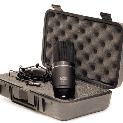 MXL 770 Cardioid Condenser Microphone Bundle w/Shock Mount, 10-Ft. XLR & Pop Filter image 4