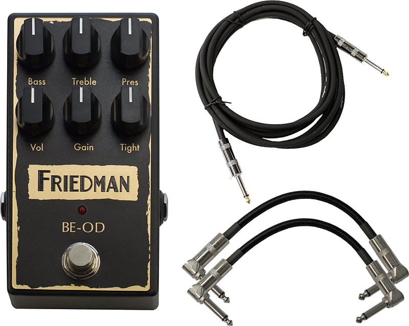 Friedman BE-OD Overdrive Guitar Effect Pedal Bundle image 1