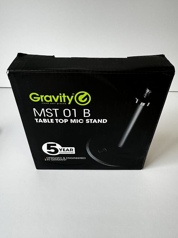 Gravity MS T 01 B Tabletop Microphone Stand Black Free UK Reverb