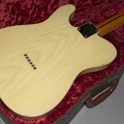 Fender Telecaster 1954, Blond, Black Pick Guard, GORGEOUS Finish, Grainy Ash Body & BENDS NOTES image 10