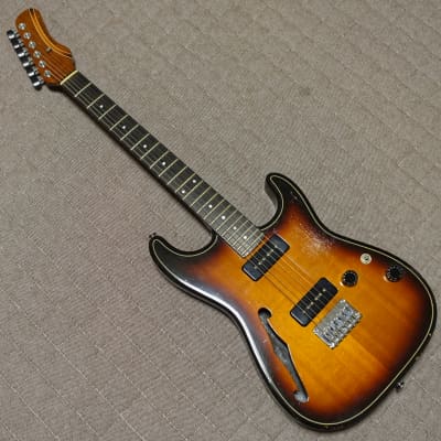 【Rare!】 2006 Deviser Rosetta Vessel Semi-Hollow Super ST Shape Guitar Made in Japan MIJ Momose Bacchus for sale