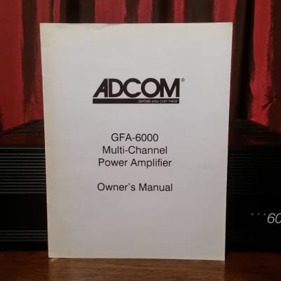 Adcom GFA-6000 5 Channel Power Amplifier Excellent image 2