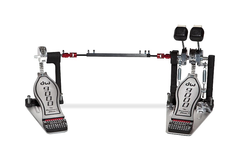 DW DWCP9002 9000 Series Double Bass Drum Pedal 2010s - Silver image 1
