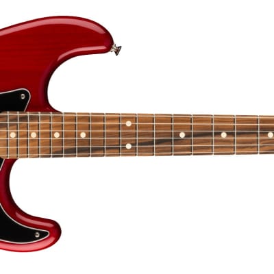 Fender Noventa Stratocaster, Pau Ferro Fingerboard, Crimson Red Transparent image 1