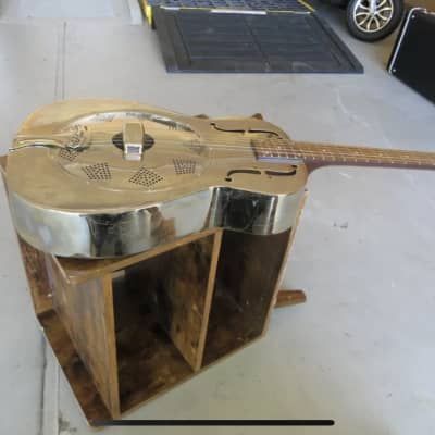 Regal 500 chrome dobro resonator guitar with case image 5