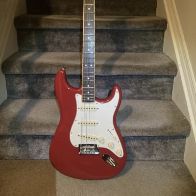 Fender Limited Edition American Standard Stratocaster Channel Bound 2016 - Dakota Red 60th Anniversary + Bag for sale