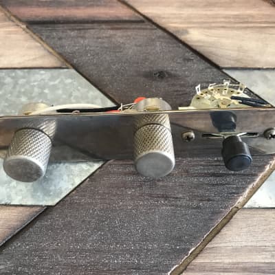 Real Life Relics Aged Nickel Telecaster® Control Plate with Knobs (Pre-Wired Harness)    [BA7]