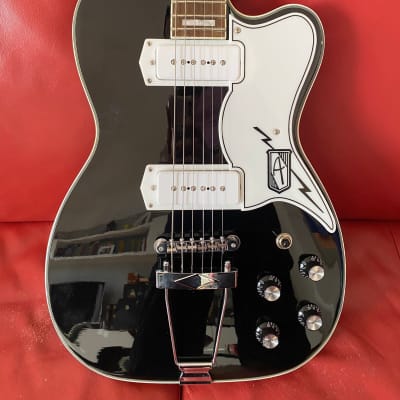 Eastwood Airline Tuxedo with Rosewood Fretboard 2010s - Black image 1