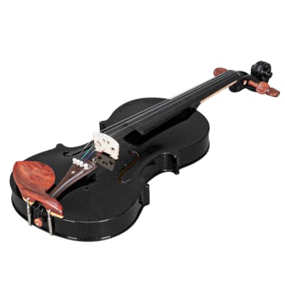 Glarry GV103 4/4 Spruce Panel Violin 2020s - Matte Black image 16