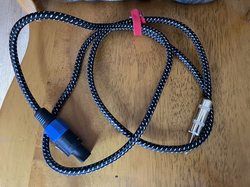speakon to 1/4 inch 6 foot cable image 1