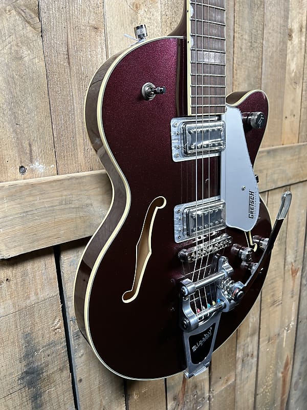 Gretsch G5655T Electromatic Center Block Jr. Single Cut Electric Guitar  with Bigsby-Dark Cherry Metallic