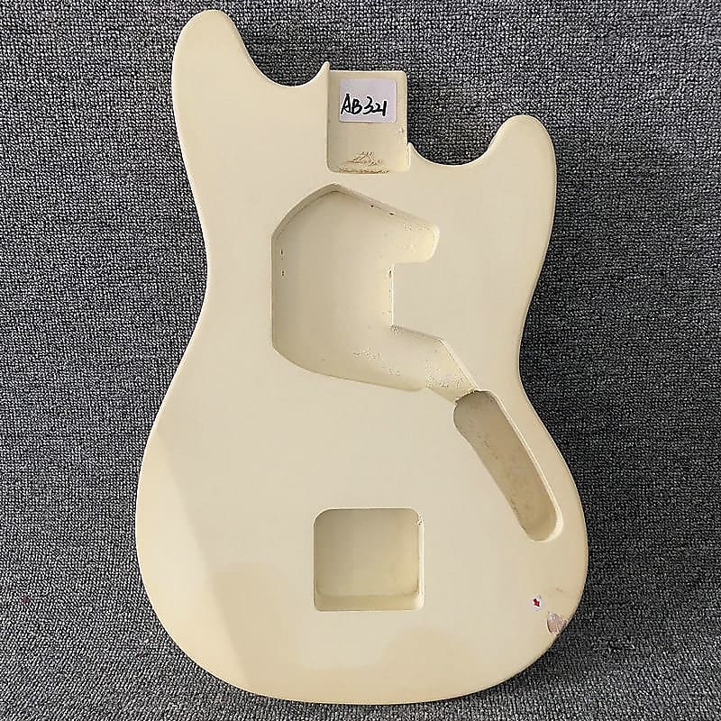 Cream Jaguar Style Guitar Solid Basswood Body Reverb 4593