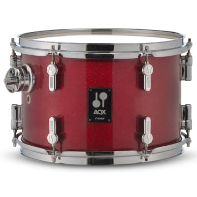 Sonor AQX 18" Red Moon Sparkle Jazz Shell Set image 4