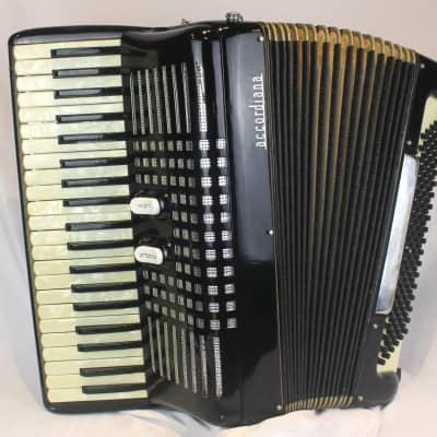 5786 - Black Gold Excelsior Accordiana 306 Piano Accordion LM 41 120