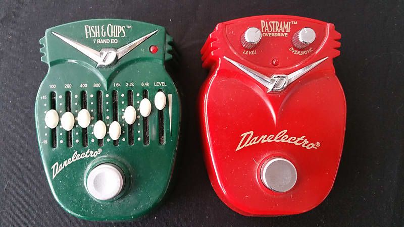 Danelectro Fish and Chips EQ & Pastrami Overdrive Pedals Combo image 1