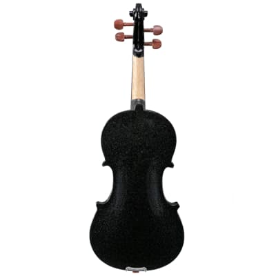 Glarry GV103 4/4 Spruce Panel Violin 2020s - Matte Black image 17