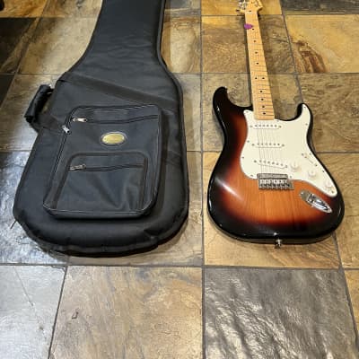 2017 Fender Standard Stratocaster Brown Sunburst with Maple Fretboard image 4