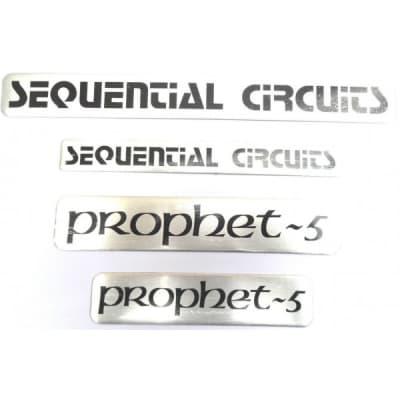 Prophete-5 aluminum Badge sticker's Sequential Circuits