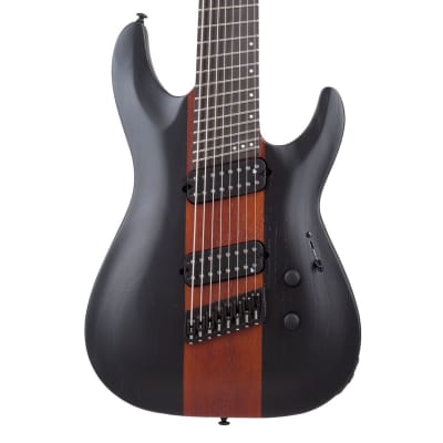 Schecter Rob Scallon Signature C-8 Multiscale Electric Guitar (Satin Dark Roast) (Hollywood,CA) for sale