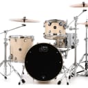 DW Performance Series 3-piece Shell Pack with 22 inch Bass Drum - Natural Satin Oil
