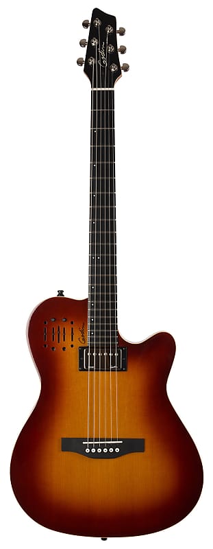 Godin A6 Ultra Cognac Burst HG 6 String RH Acoustic Electric Guitar MADE In CANADA - D image 1