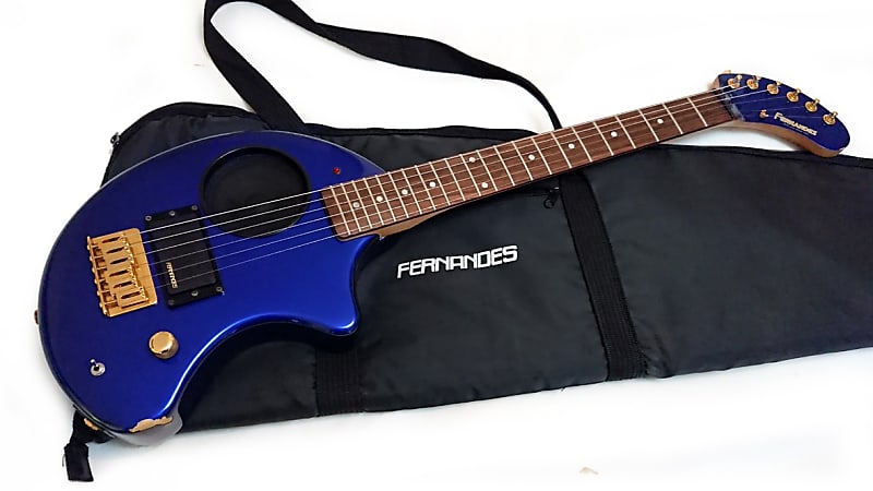 Fernandes ZO-3 Travel Electric Guitar Made in Japan Electric Blue with Case