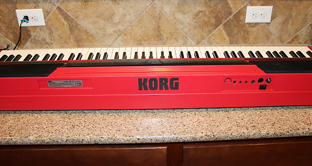 Korg SP170 Red 88-Key Digital Piano with Full stereo sound system