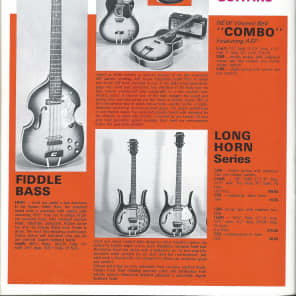 Vintage 1969 Danelectro Coral Guitars Full Line Catalog Hornet Sitar Amps image 11