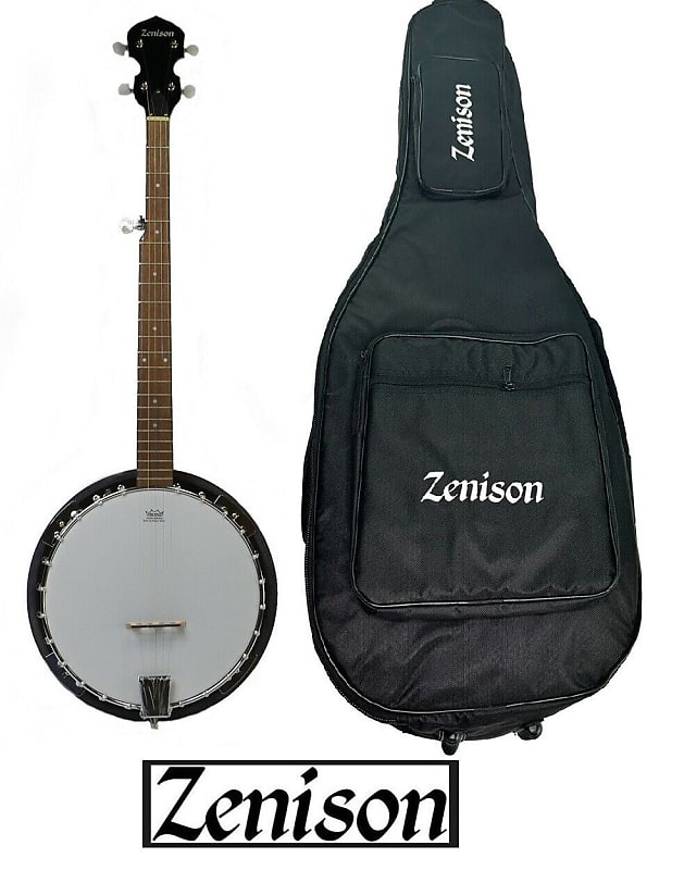 Zenison 5-String BANJO Traditional Bluegrass 10'' Remo Head Thick PADDED Gig BAG image 1