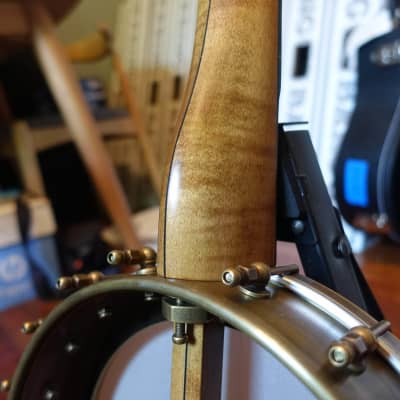 Rickard 11" Antiqued Brass Spunover Banjo with Dobson Tone Ring image 2