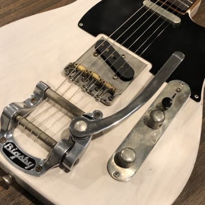 Bluesman Vintage Guitars Coupe w/ Bigsby B5 |  Translucent White - Relic | Brand New (2020) image 3