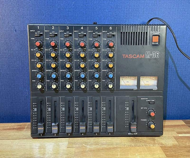 TASCAM M-06 80s 6 Channel All Stereo Mixer Very Rare