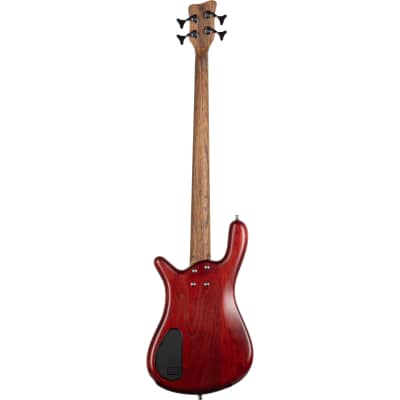Warwick Pro Series Streamer LX 4 String Bass - Burgundy Red Transparent Satin image 3