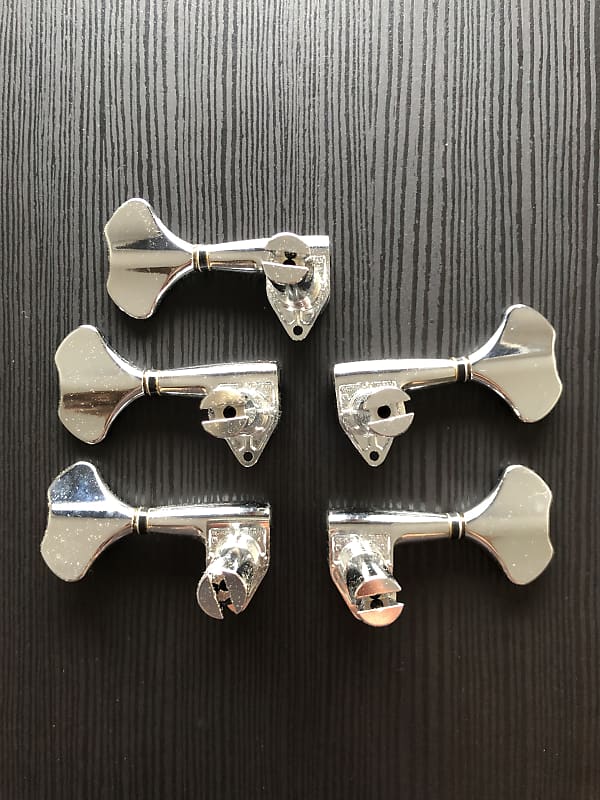 Gotoh GB707 3x2 5 string bass machine heads Chrome Reverb