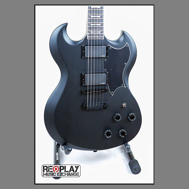 Dean Gran Sport Stealth Black Satin w EMG