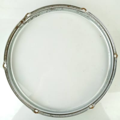 *Slingerland 13" Stick-Saver Tom Drum Batter/Resonant Rim/Hoop 6-Lug Chrome 70s* image 6