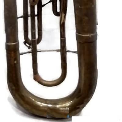 Conn Baritone Horn, USA, Brass, with mouthpiece, no case image 19