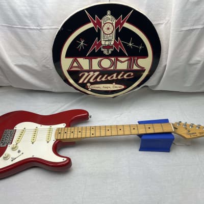Squier Stratocaster by Fender - MIK Made in Korea 1990s - Torino Red / Maple neck image 1