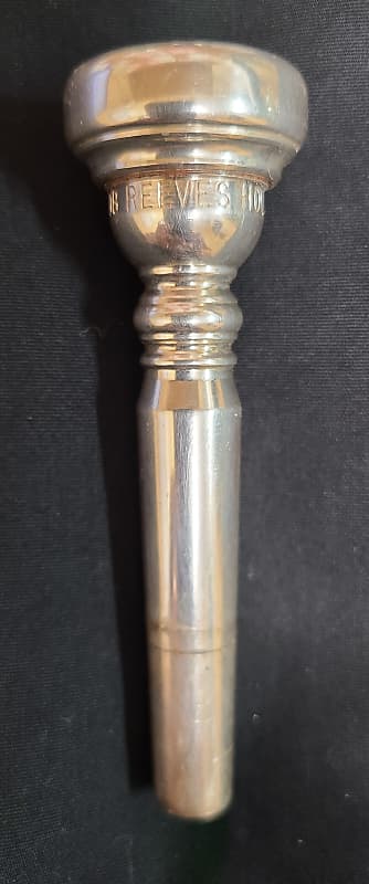 Bob Reeves 42S screw-rim trumpet mouthpiece - Silver Plate