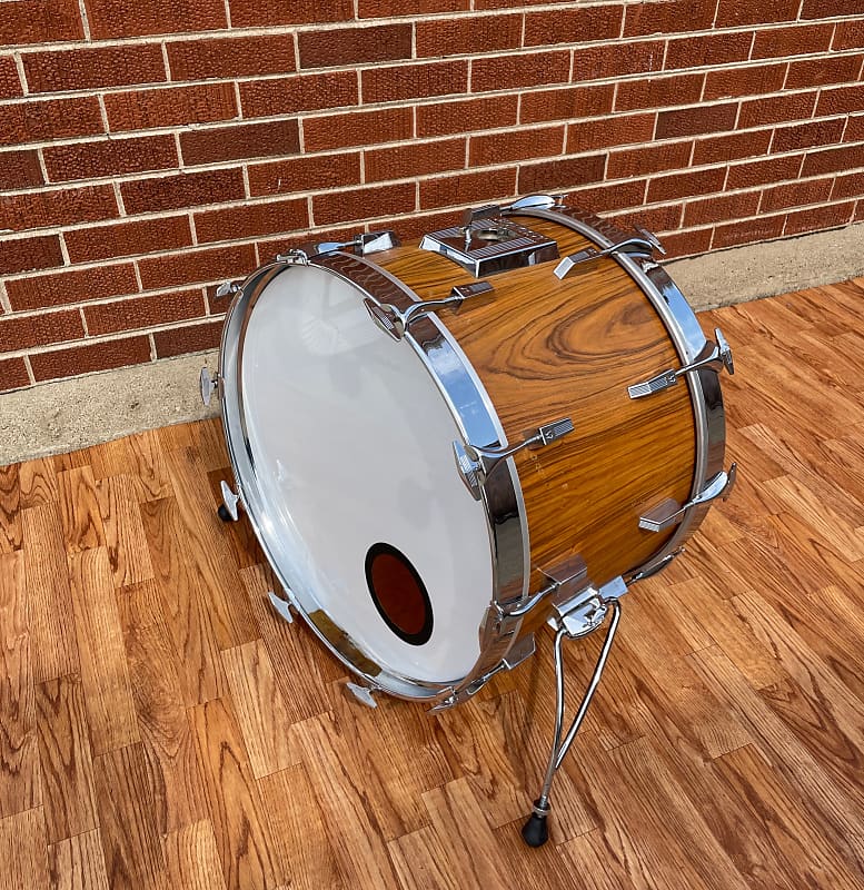 1980s Sonor Phonic 14x22 Bass Drum Genuine Rosewood 22x14 Reverb