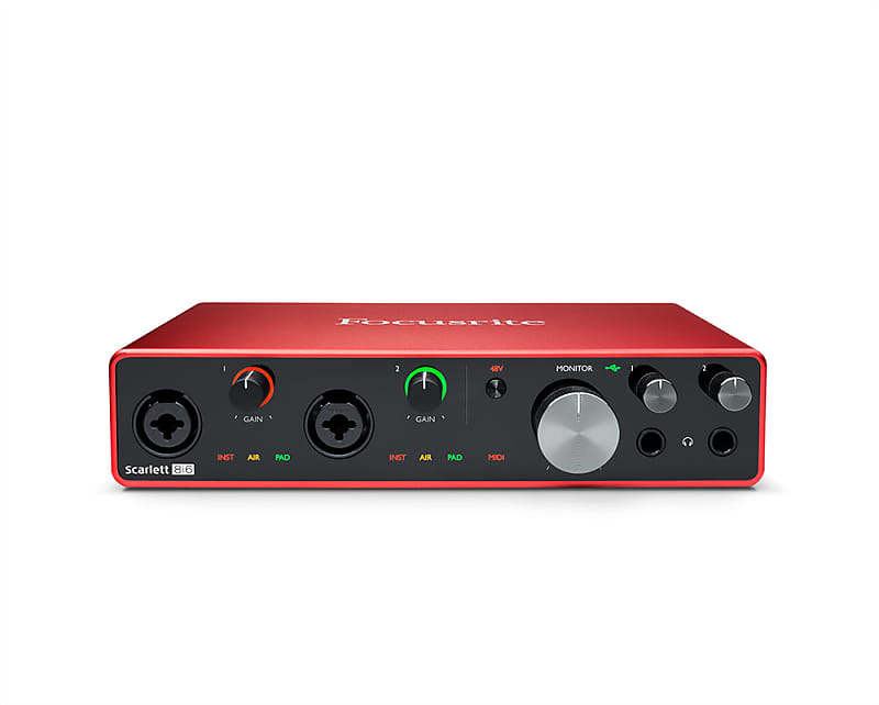 Focusrite SCARLETT SOLO 3rd Gen 192kHz USB Audio Recording