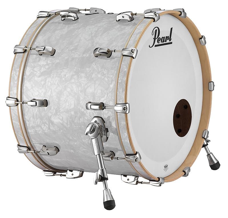 Pearl Music City Custom 22"x16" Reference Series Bass Drum w/o BB3 Mount WHITE MARINE PEARL RF2216BX/C448 image 1