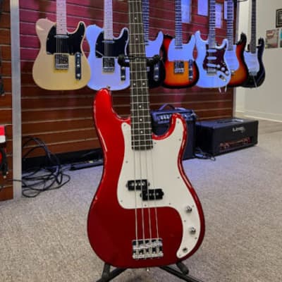 Austin APB200 Electric Bass Guitar Red image 1
