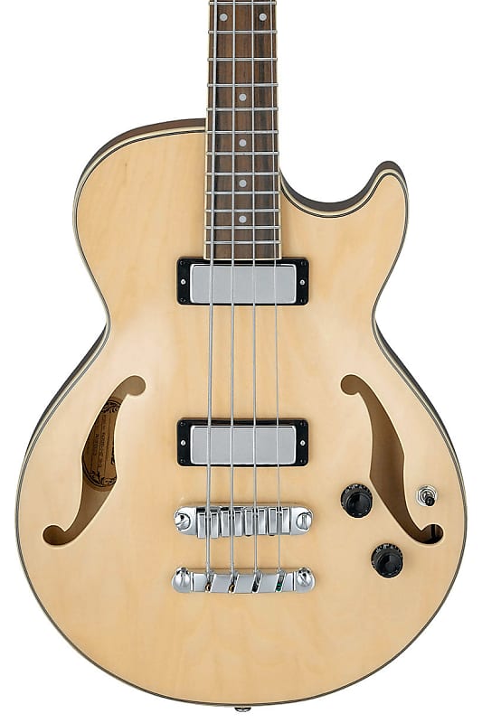 Ibanez AGB Artcore Hollow Body Electric Bass with Gibraltar III Bass Bridge - Natural image 1