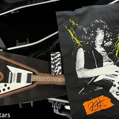 Gibson Custom Shop Kirk Hammett 1979 Flying V Ebony Murphy Lab Replica Aged Chrome Ebony (167) image 9